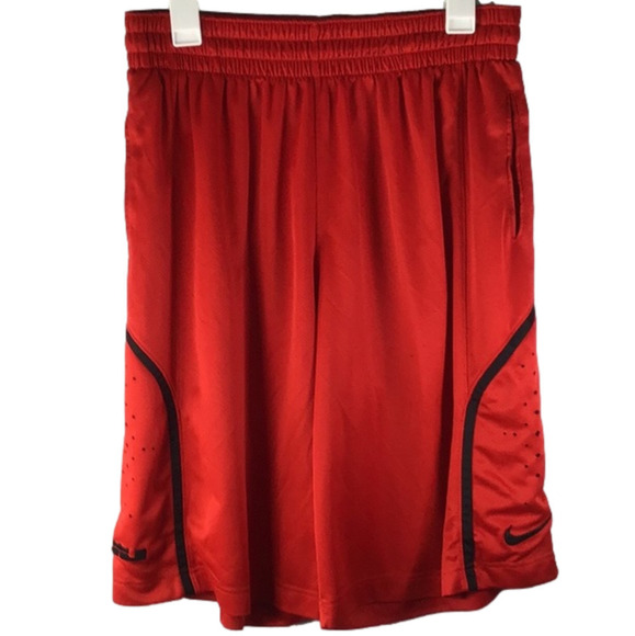 Nike DriFit Red and Black Sz Large Basketball Shorts - Picture 1 of 8
